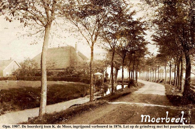 011 Moerbeek 35. Boerderij van toen K. de Moor. 1907 640x480