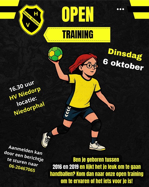 Flyer open training BorderMaker