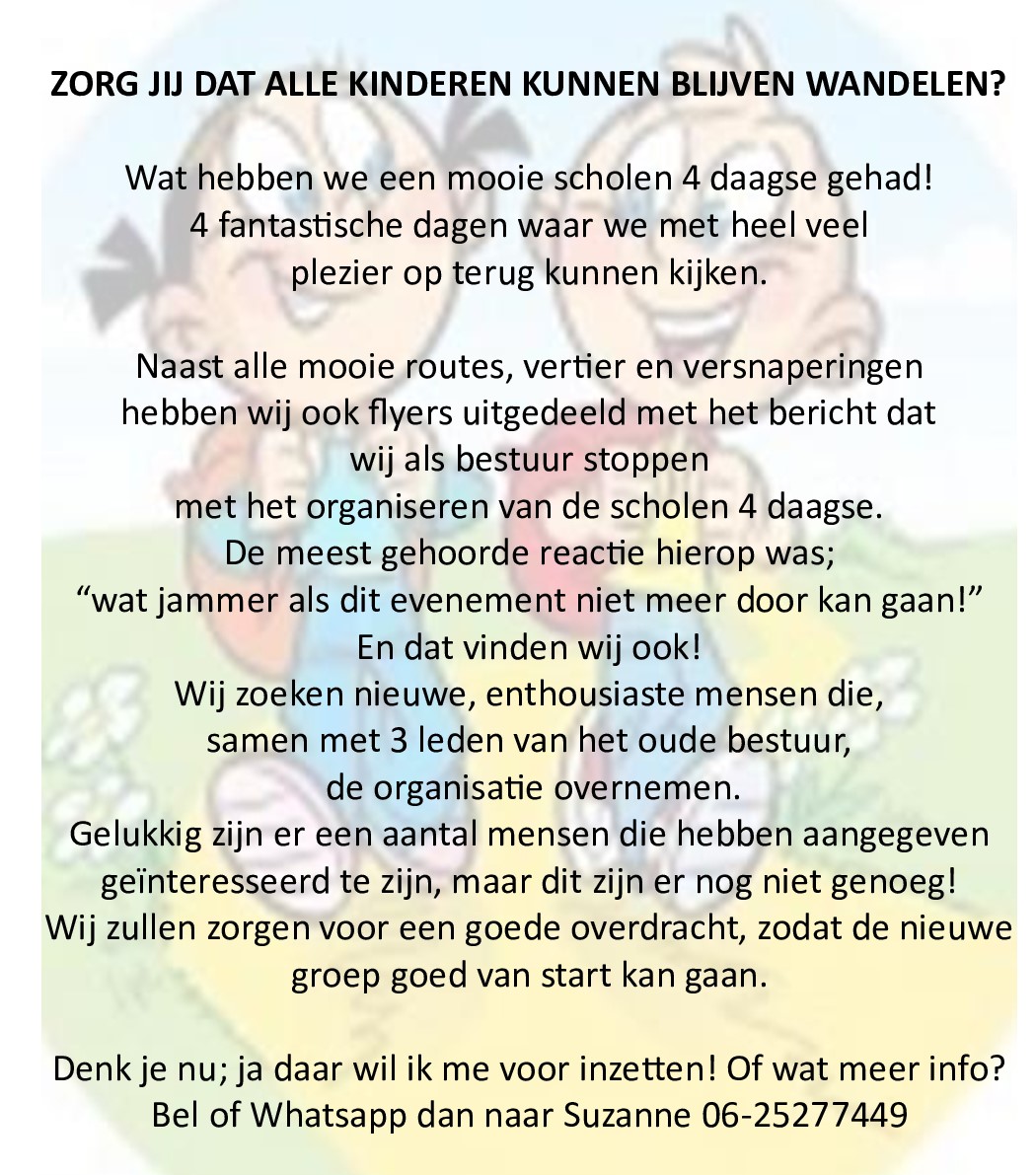 Bericht voor Pewibb