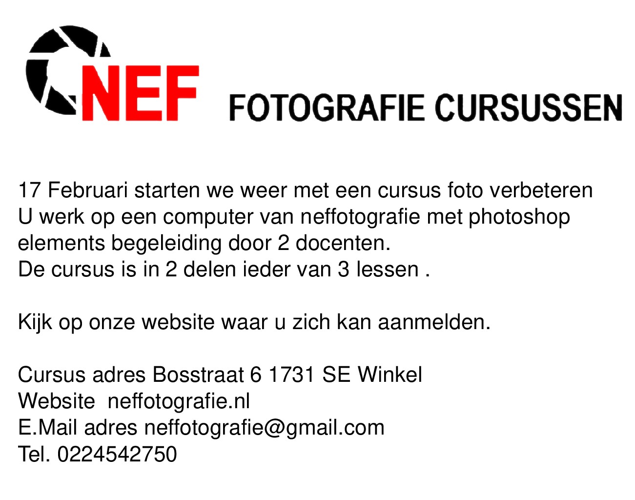 advertentie Neffotografie 2bbbcccc