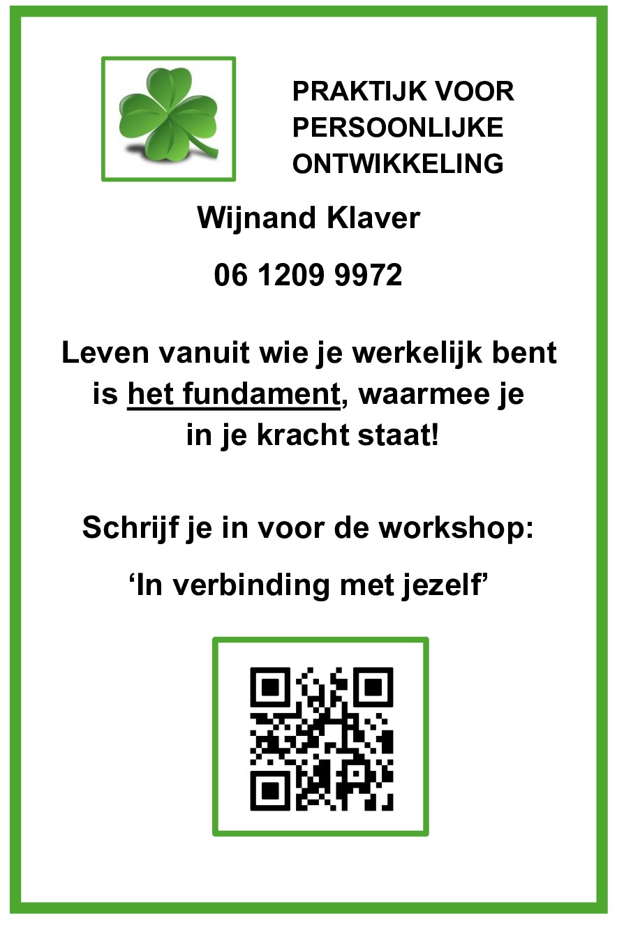Advertentie In verbinding met jezelf